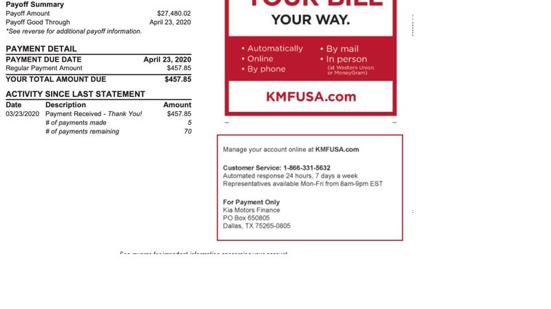 What is the Kia Motor Finance Phone Number?