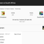 Zimbabwe vs South Africa